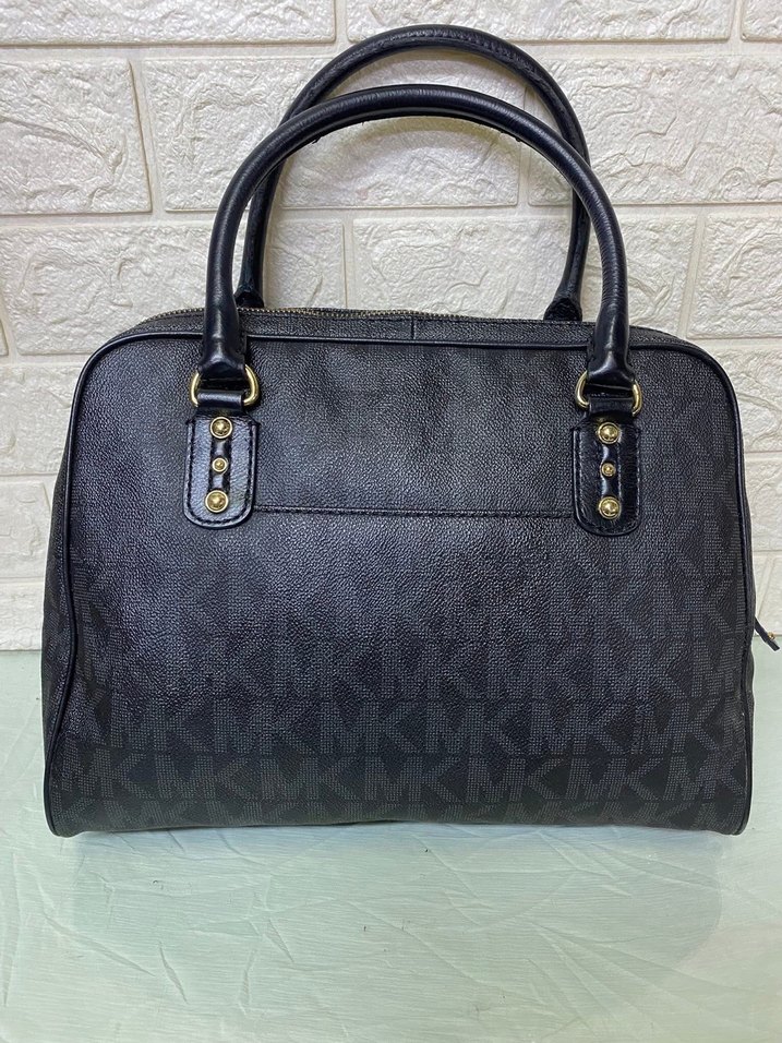 Siyah Deri Kadın İş Çantası - Görsel 4