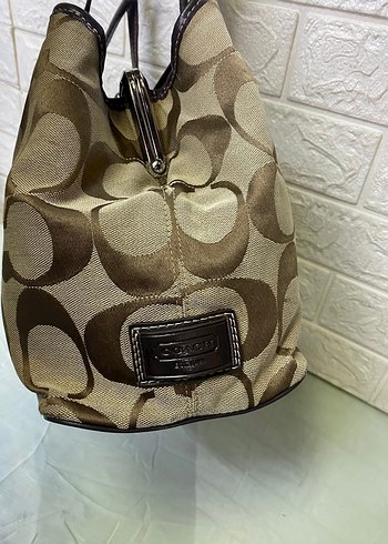 Kahverengi Deri Desenli Kadın Çanta - Görsel 7