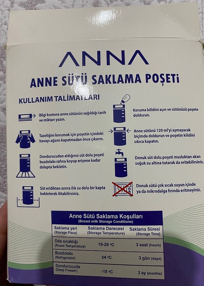 Süt saklama poşeti - Görsel 2