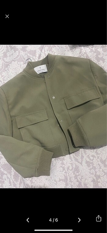 s Beden haki Renk Stradivarius bomber ceket
