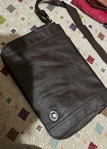 Kahverengi Deri Laptop çantası - Görsel 2