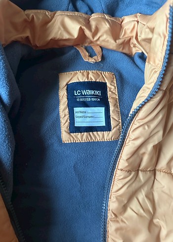 Bej Kapüşonlu Kadın Kış Montu - Görsel 3