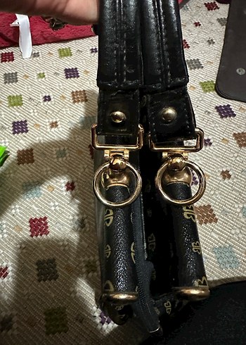 Klasik Siyah Deri Kemerli Kadın Çanta - Görsel 5