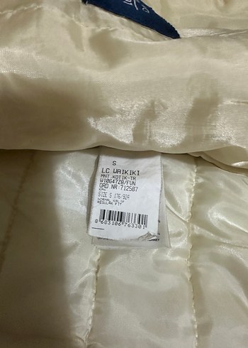 Beyaz Fermuarlı Kadın Midi Mont - Görsel 5