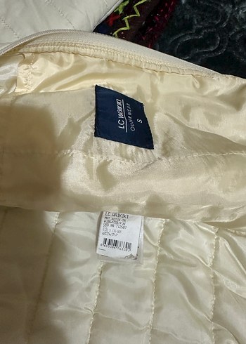 Beyaz Fermuarlı Kadın Midi Mont - Görsel 3