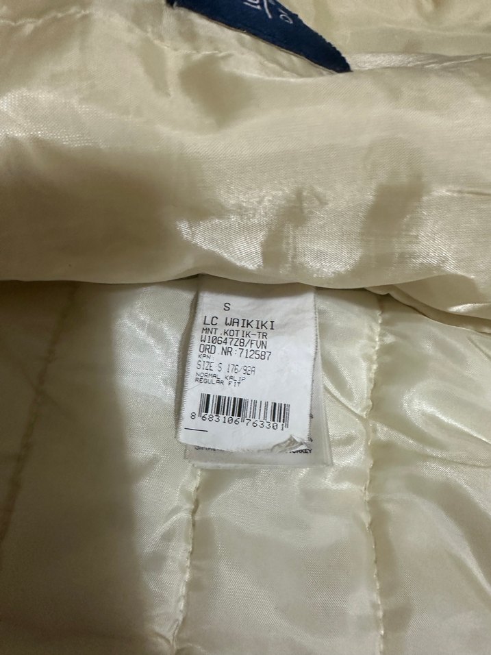 Beyaz Fermuarlı Kadın Midi Mont - Görsel 5