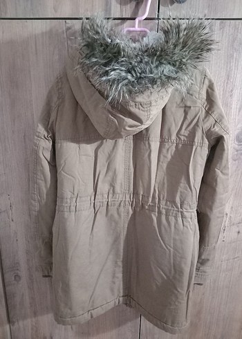 LC Waikiki Bej Kapüşonlu Kadın Kışlık Mont LCW