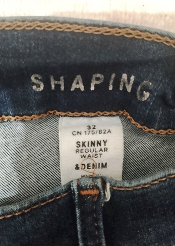 unisex Lacivert Regular Fit Kot Pantolon - Görsel 5