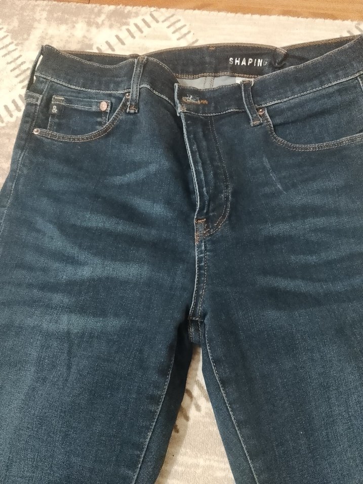 unisex Lacivert Regular Fit Kot Pantolon - Görsel 4