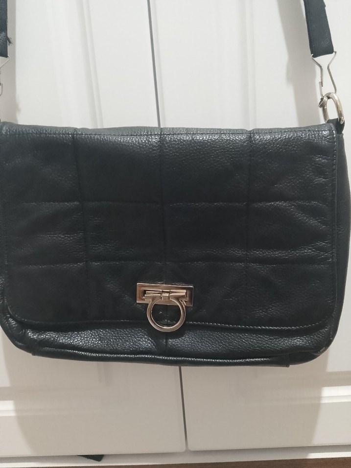 hakiki  Deri Tokalı Kadın Çanta - Görsel 2