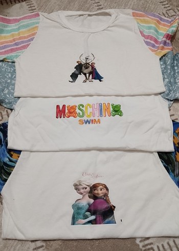 Beyaz Baskılı Çocuk tişört - Görsel 3