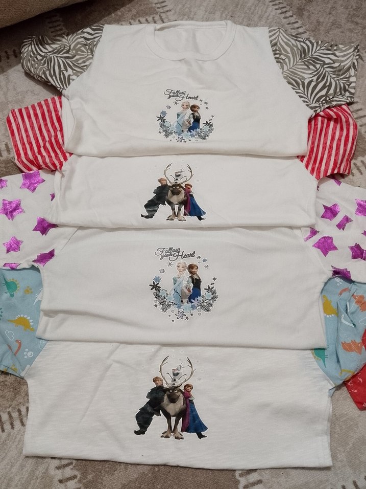 Beyaz Baskılı Çocuk tişört - Görsel 2