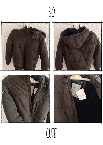 haki Fermuarlı Erkek Çocuk Mont - Görsel 3