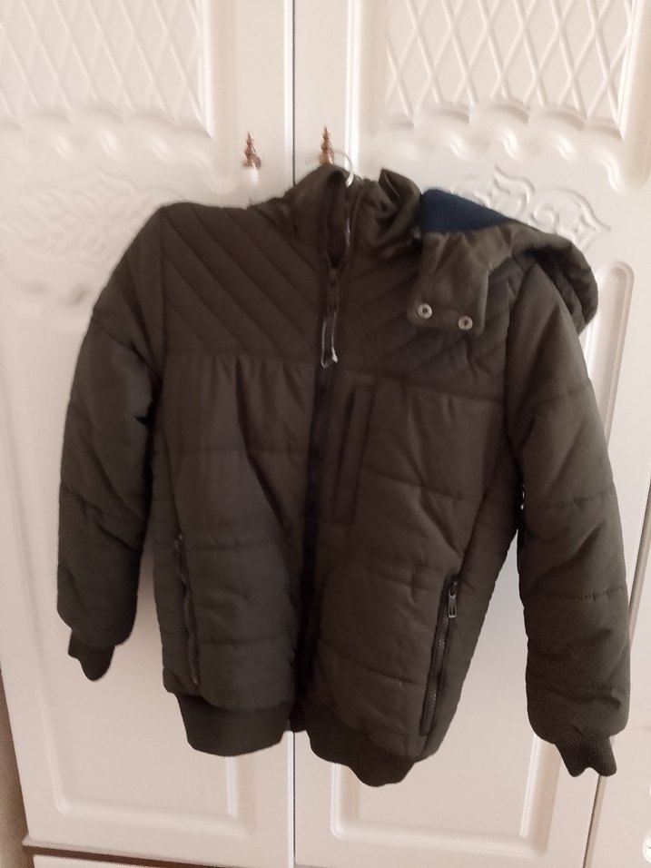 haki Fermuarlı Erkek Çocuk Mont - Görsel 2