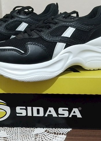 Siyah SIDASA Bağcıklı Kadın Spor Ayakkabı - Görsel 2