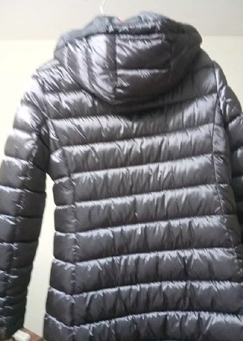 gri Kadın Kışlık Mont - Görsel 4