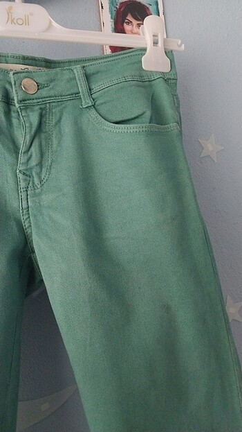 26 Beden Yeşil likralı pantolon