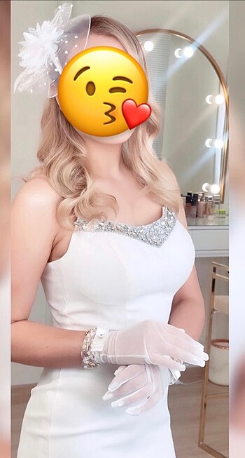 m Beden beyaz Renk Tasarım elbise