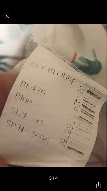 xs Beden Defacto bluz