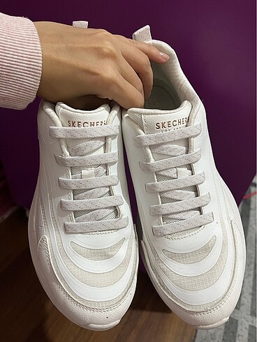 38 Beden beyaz Renk Skechers Sneaker