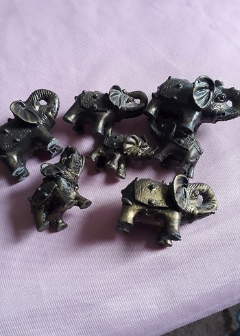 Uzak doğudan Fil Figürleri Seti - Görsel 5