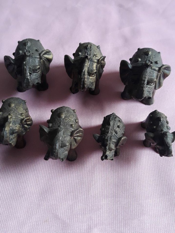 Uzak doğudan Fil Figürleri Seti - Görsel 3