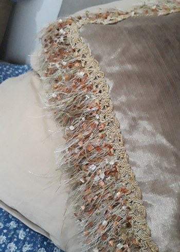 Nakışlı Bohem Bej Kırlent kılıfı - Görsel 4