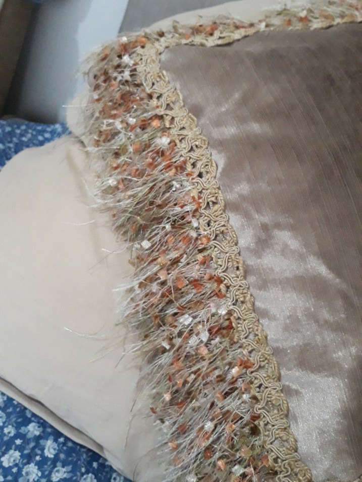 Nakışlı Bohem Bej Kırlent kılıfı - Görsel 4