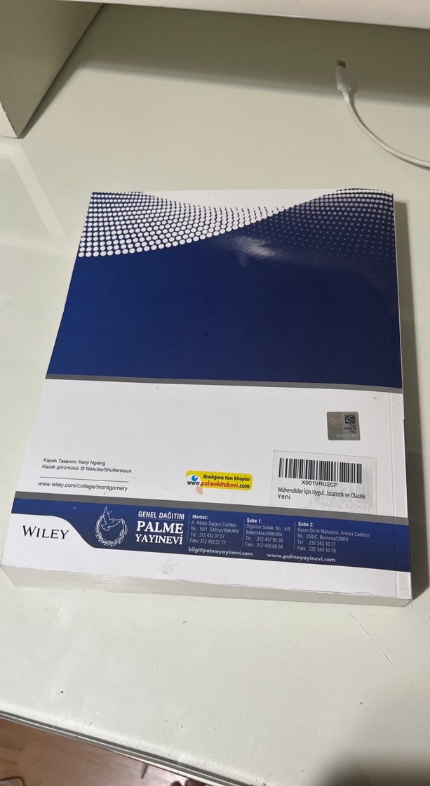 Mühendisler İçin Uygulamalı İstatistik ve Olasılık Kitabı - Görsel 3