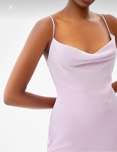 xs Beden mor Renk Bershka mini elbise