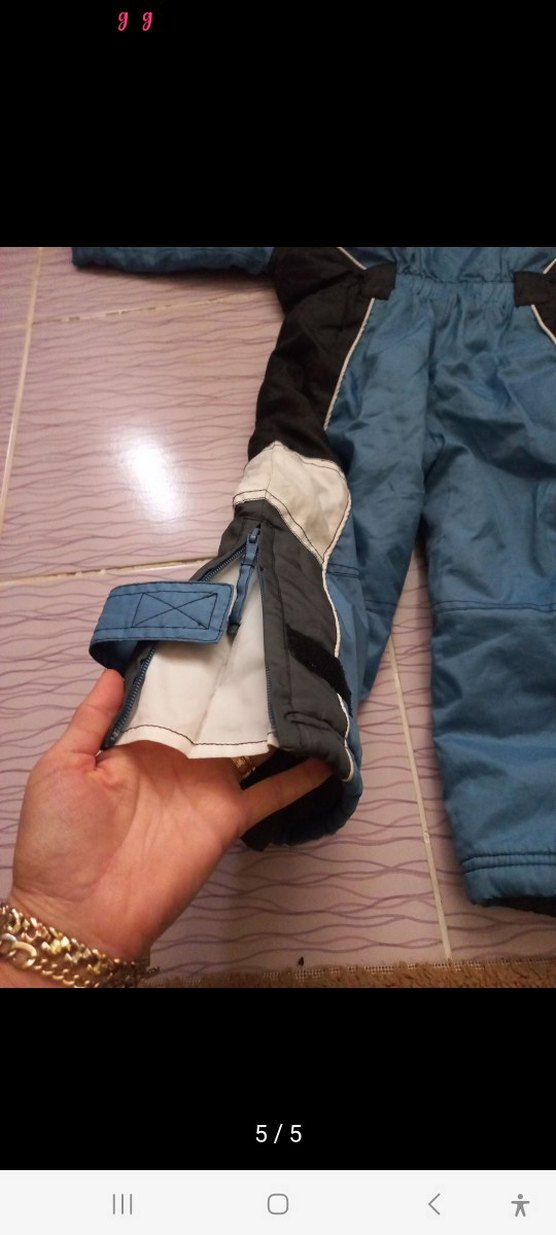 Kemerli Erkek Bebek Kış Tulumu - Görsel 3