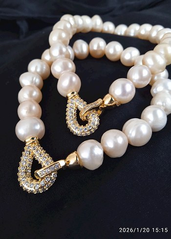 gerçek inci bileklik - Görsel 2