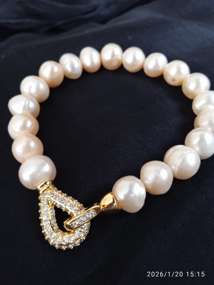 gerçek inci bileklik - Görsel 3