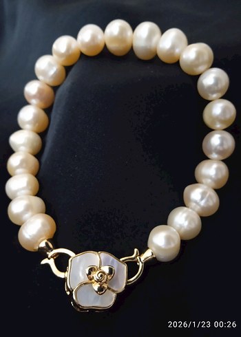 gerçek inci bileklik - Görsel 3