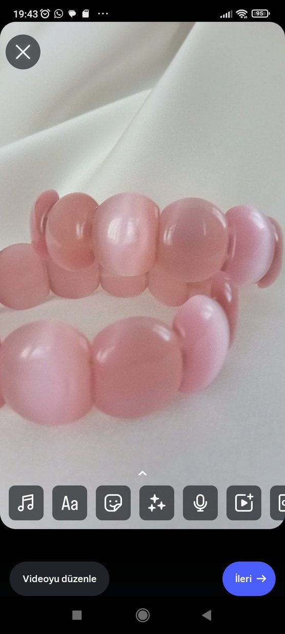 kedi gözü taşı bileklik - Görsel 2