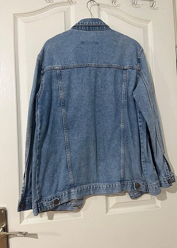 Düğmeli Mavi Kadın Denim Ceket