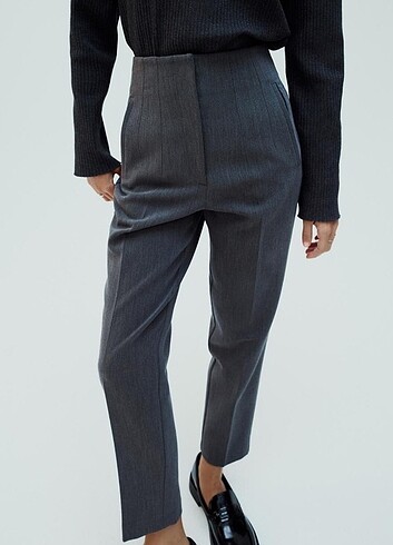 Zara 3 adet yüksek bel pantolon XS 