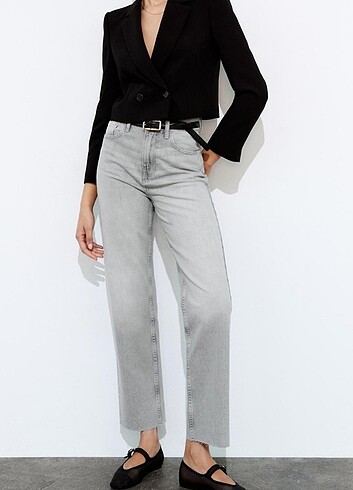 Zara Z1975 yüksek bel straight fit jeans 34 beden 