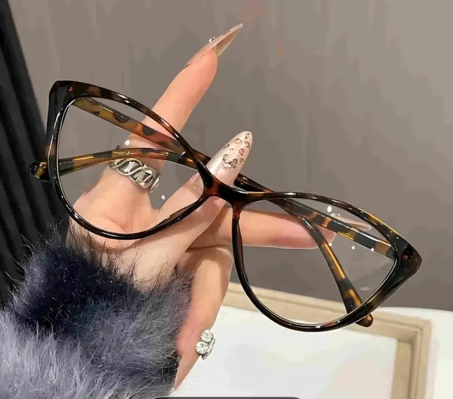 Cat eye leopar gözlük - Görsel 2