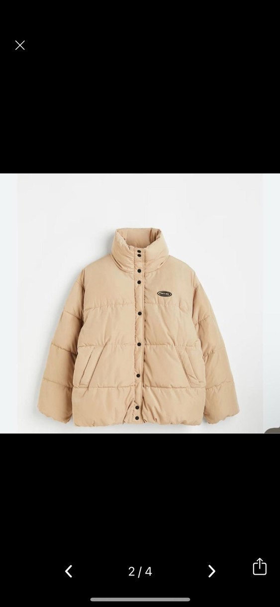 H&M krem mont - Görsel 2