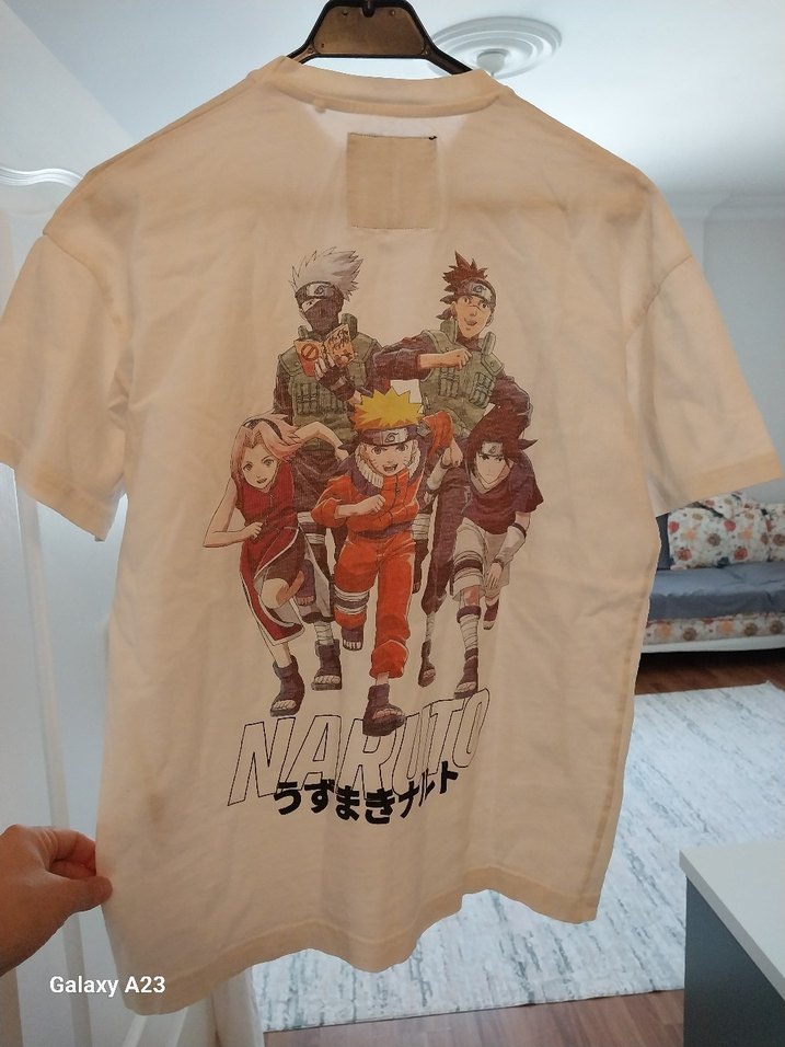 Beyaz Naruto Baskılı Erkek Tişört Bershka - Görsel 2
