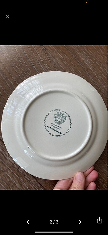 American Vintage Alt Strazburg pasta tabağı