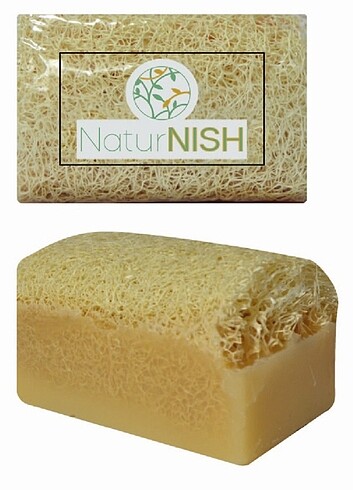 NATURNISH DİKDÖRTGEN KABAK LİFLİ SABUN ( 71 ÇEŞİT )