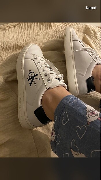 Calvin Klein Beyaz Spor Ayakkabı