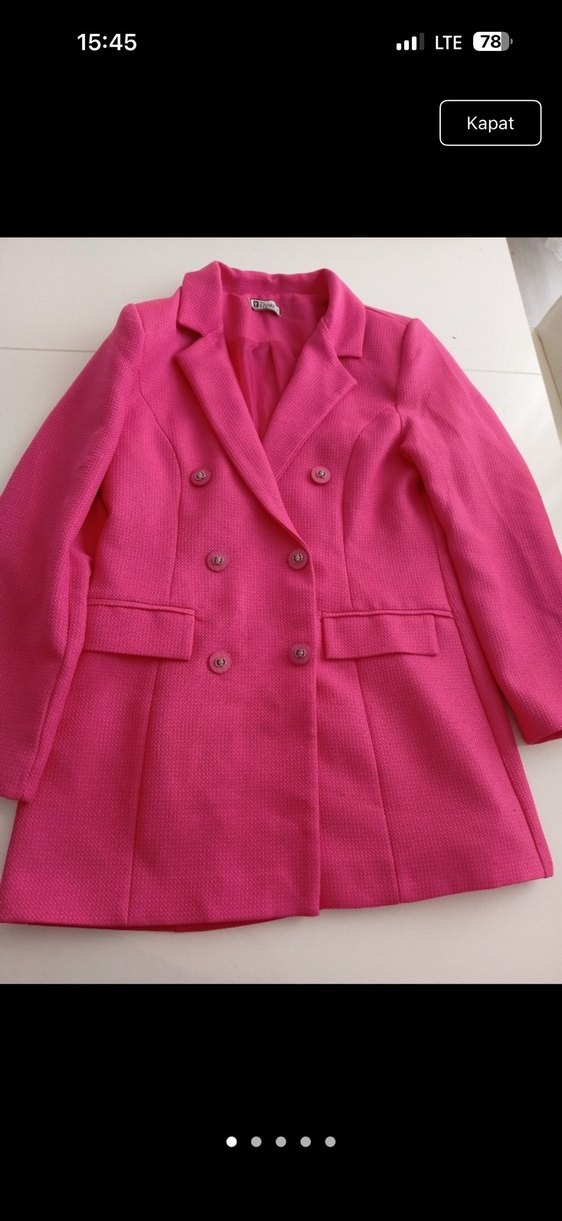 Blazer ceket pembe - Görsel 2