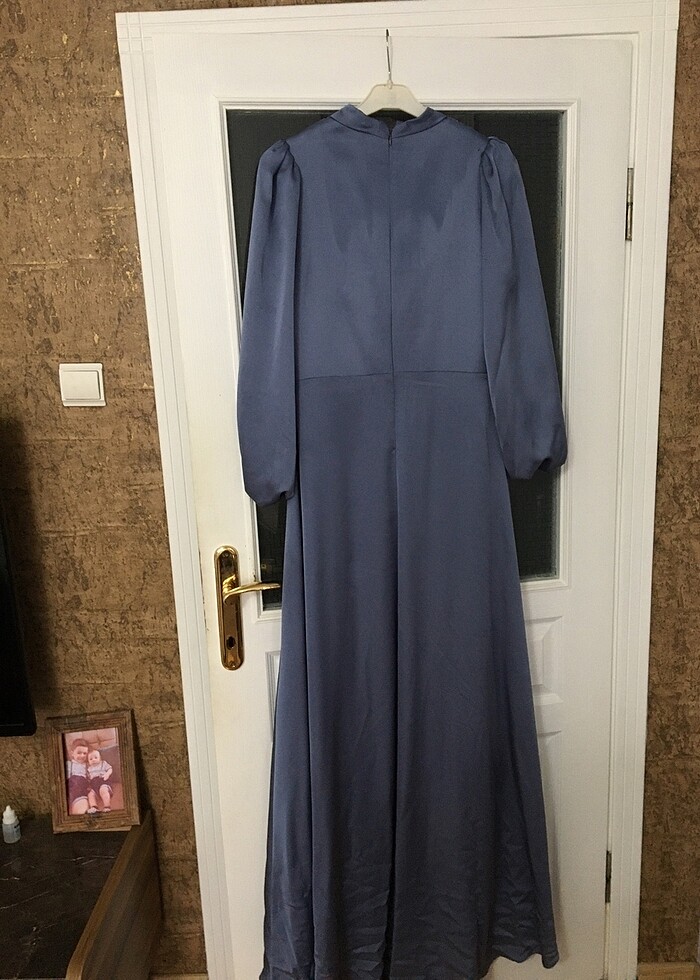 Tesettür Saten Abiye - Görsel 5