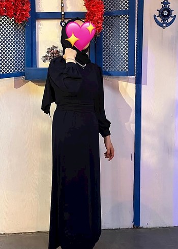 Lacivert elbise birgül bektaş - Görsel 2