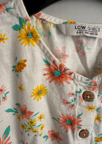 Çiçek Desenli Bohem Kız Elbisesi - Görsel 3