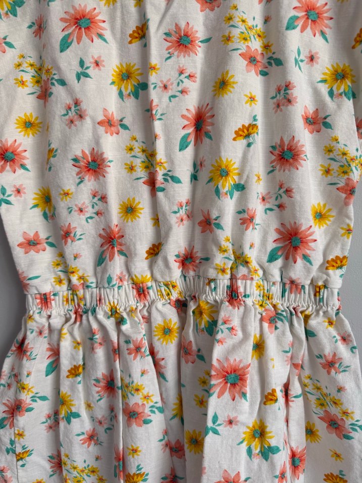 Çiçek Desenli Bohem Kız Elbisesi - Görsel 5