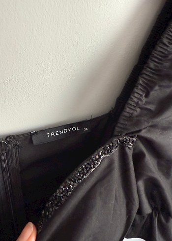 Fırfırlı Siyah Mini Gotik Elbise - Görsel 3